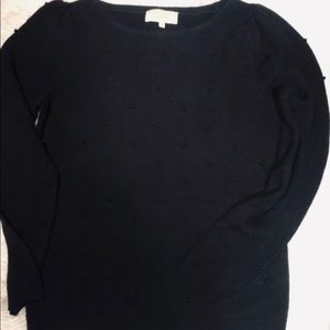 LA MAILLE SEZANE PARIS SWEATER SIZE SMALL BLACK